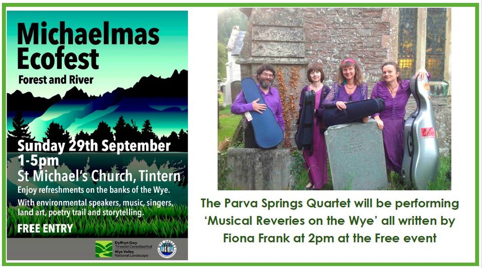 ParvaSpringsQuartetConcert Poster for Tintern EcoFest