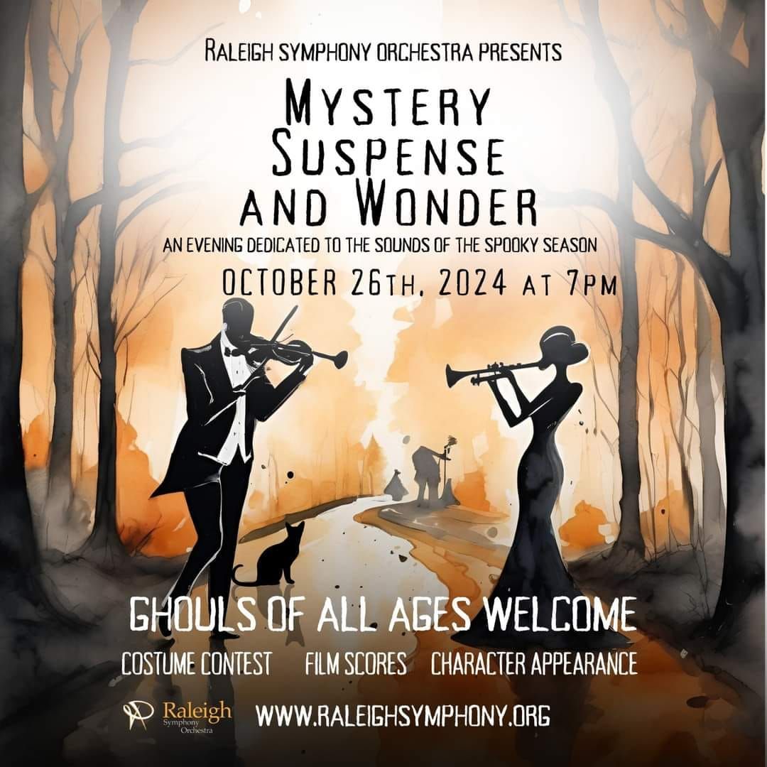 Raleigh Symphony Orchestra Halloween Concert Poster